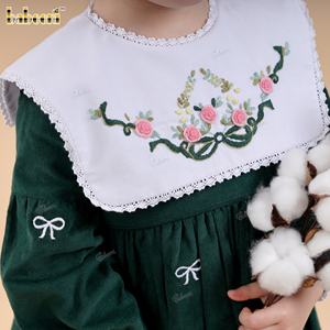 Vestido de Pana Bordado a Mano para Niñas - Venta al por Mayor ODM de Otoño para Niños, 100% Algodón DR4498 - Product Image 6