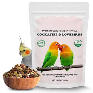 Alimento Premium para Periquitos y Agapornis 1Kg Nutrición Diaria Natural con Vitaminas, Minerales y Aminoácidos, Libre de Químicos, Alimento Saludable para Aves - Product Image 1