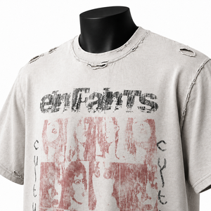 Camiseta Gráfica Extra Grande Personalizada para Hombre, Estilo Vintage, Algodón Lavado, Streetwear, Estampada, Informal, Verano, Unisex - Product Image 6