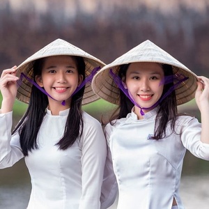 Traditional Vietnam Palm <b>Leaf</b> Top Hat-Outdoor Visor Palm Hat Vietnam Conical Bamboo Hats - Product Image 3