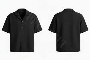 Chemise de bureau élégante de qualité supérieure à manches courtes avec fermeture boutonnée, légère, respirante, en mélange de coton, chemise décontractée d'été - Product Image 3