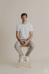 เสื้อยืดแขนสั้นผู้ชาย SOSH S-3 รุ่นพื้นฐาน ผ้าคอตตอนปิเก้ 100% ทรงปกติ - Product Image 2