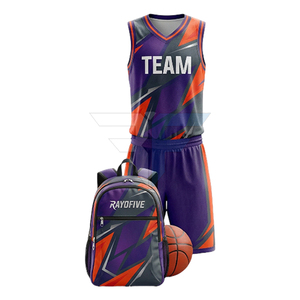 Bolsa de Accesorios para Uniforme de Baloncesto de Moda Masculina, Tallas Grandes, Más Vendida, Impresión por Transferencia de Calor de Alta Calidad, Transpirable - Product Image 4