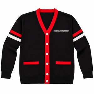 Pulls à col en V très demandés en 2026 pour les sororités/fraternités/écoles/collèges/universités, cardigans tricotés unisexes - Product Image 1