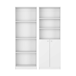 Veta 2 pezzi Set da soggiorno con 2 librerie bianche - Product Image 2