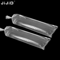 JIJID Pochettes personnalisées longues, étroites et plates pour affiches, pochettes en plastique imperméables pour rangement en tube, sacs de protection résistants à l'eau, conformes aux normes alimentaires