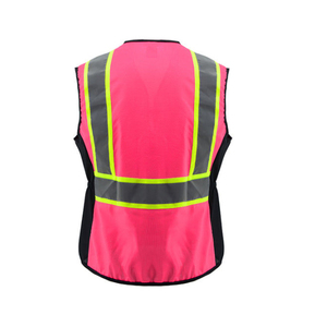 Chaleco de Alta Visibilidad con Cintura Elástica Tejida 100% Poliéster, con Bolsillos, Unisex, para Seguridad Vial - Product Image 3
