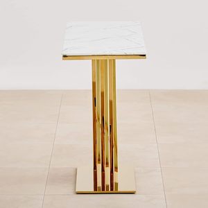Handmade <b>Gold</b> Metal <b>Console</b> <b>Table</b> with White Marble Top Modern Entryway Sofa <b>Table</b> Luxury Hallway Accent <b>Table</b> for Living Room - Product Image 4