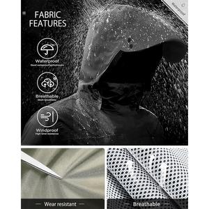 Trajes de lluvia informales con estilo para hombres y mujeres Revestimiento impermeable y tela transpirable para uso diario y viajes - Product Image 3