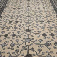 Knoten-Teppich Lebendiger Handgewebter Türkischer Wolle/Seide Teppich Moderne Geometrische Tiermuster Flachflorig Umweltfreundlich Rutschfest Haustierfreundlich