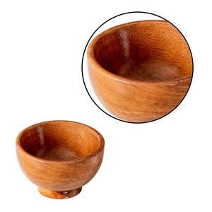 Venta caliente 100% cuenco de madera de acacia hecho a mano Natural desechable sostenible 100% a prueba de fugas para el hogar Hotel restaurante para - Product Image 4