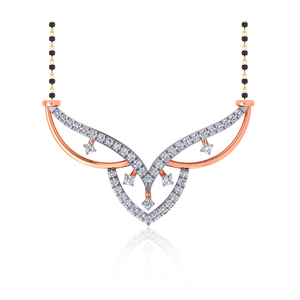 Collier pour femme en or rose plaqué, diamant de laboratoire taille brillant rond, 18 carats, certifié IGI, style luxe, bijoux de mariage - Product Image 1