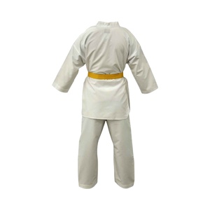 Kimono de judo blanc léger personnalisé, haute qualité, 100% coton, tissu 300g, séchage rapide, respirant, vêtement d'arts martiaux, logo frontal - Product Image 4