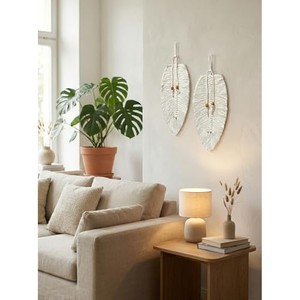 Tapiz de Pared Bohemio de Madera de Acacia con Organizador de Macramé, Venta al Por Mayor |   Hecho a Mano - Product Image 5