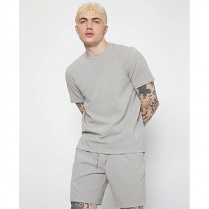 Conjuntos de Camiseta y Pantalones Cortos de Algodón Casuales para Hombre, Conjuntos Deportivos de Manga Corta, Conjuntos de 2 Piezas - Product Image 2