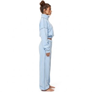 Custom sweatsuits cotton fleece sweatsuit custom logo sweatsuit matching set for US Brands Custom Logo - Product Image 2