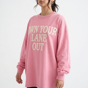 Regal Three 350 GSM Heavyweight Oversized Long Sleeve T-<b>Shirt</b> Puff Print Crew Neck Summer Streetwear Drop Shoulder Tshirts - Product Image 2