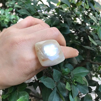 Bague en corne de buffle véritable, faite à la main, écologique, de haute qualité, moderne, pour cadeau de fiançailles, prix de gros, en provenance d'Inde