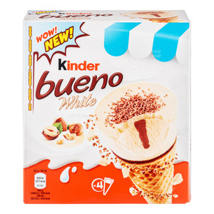 ขายส่งจากโรงงานโดยตรงในราคาที่แข่งขันได้ ไอศกรีมโคน Kinder Bueno สีขาว 4 x 90 มล. ราคาขายส่ง - Product Image 5