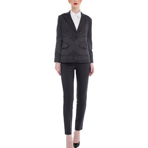 Women Two Piece Suit <b>Set</b> Stylish <b>Blazer</b> Trousers Formal Business Outfit Office Workwear Wholesale - Product Image 5