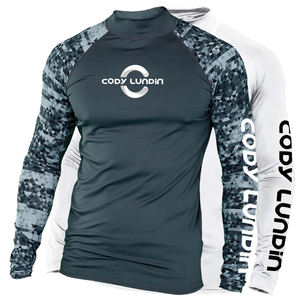 เสื้อรัดกล้ามเนื้อแขนยาวแบบสั่งทำขายส่ง 220GSM ป้องกันรังสียูวี UPF 50+ สำหรับ MMA BJJ  ลายพิมพ์ด้านหน้า สำหรับฝึกซ้อมในยิม สำหรับผู้ชาย - Product Image 5
