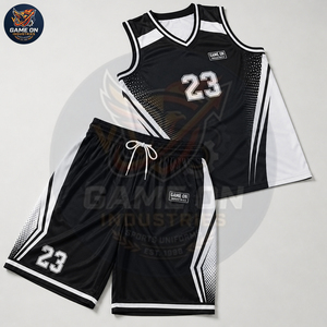 Custom Made Team Jersey Shorts Lightweight Sports Outfit Breathable Athletic Training Wear Men's Basketball Game Uniform Set - Product Image 3