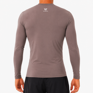 Wholesale Unisex <b>Compression</b> Rash Guard Long Sleeve Quick Dry 220g Heat-Transfer Printed Polyester Spandex UV Protection Gym - Product Image 1