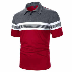 Polo pour homme, logo personnalisé OEM, polyester, manches courtes, uniforme de golf décontracté, polo tendance - Product Image 3
