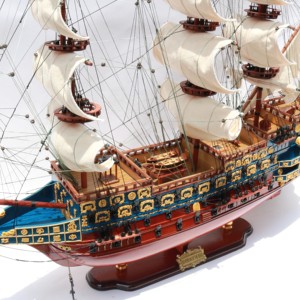 SOVEREIGN OF THE SEAS - Versión pintada en azul - Maqueta de velero europeo hecha a mano - Product Image 2