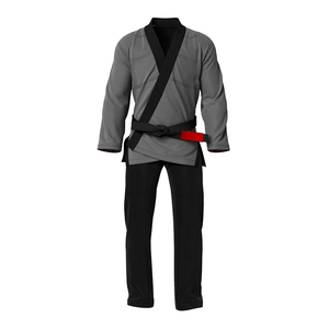 Nouvelle arrivée : Kimono de Jiu-Jitsu brésilien personnalisé pour adulte, en coton lavé, couleur perle clair, pour compétition de Taekwondo et arts martiaux. - Product Image 1