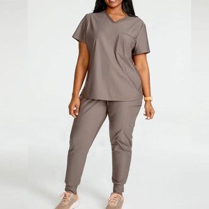 Uniforme de trabajo elástico para mujer, túnica de alta calidad con logotipo personalizado para spa, masajes tailandeses, industria de belleza y salón. - Product Image 5