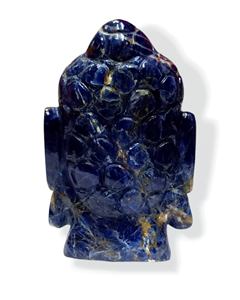 Cabeza de Buda de Sodalita Natural, Estatua de Cristal Hecha a Mano, Figura de Dios, Ídolo, Regalo Art Deco, Piedra, Radha Arts - Product Image 5