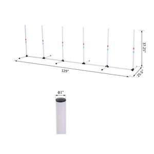 Robusto Set di Pali per Addestramento Cani all'Aperto, Attrezzatura per Velocità e Agilità con Borsa per il Trasporto - Product Image 3
