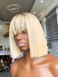 Perruque blonde à dentelle frontale, cheveux vierges vietnamiens, aspect naturel, prix d'usine - Product Image 3