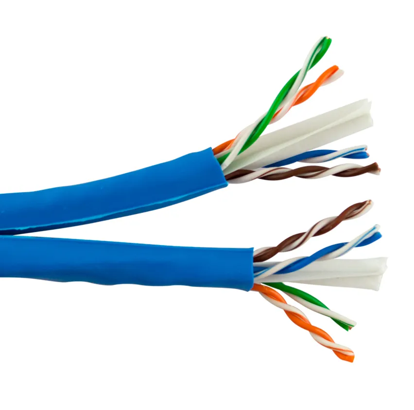 고속 UTP Cat6 LAN 케이블 실내 실외 CCA 구리 FTP Cat6A 이더넷 케이블