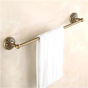 Luxury <b>Gold</b> Color Bathroom Towel Rail Solid Brass <b>Wall</b> Mounted Towel Bar for Premium Bathroom and Hotel Decoration - Product Image 2