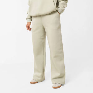 Conjunto de Sudadera con Capucha y Pantalones para Mujer, Chándal de Felpa 100% Algodón, Lavado Ácido, Estampado, Ecológico, Color Marrón, Ajuste Holgado 2 - Product Image 2