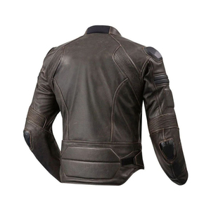 Blouson en cuir de motard respirant haut de gamme pour homme, en cuir de vachette durable, vêtements de moto modernes et tendance, personnalisation OEM - Product Image 2