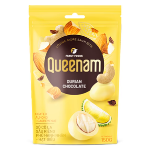 Exportation, Fabrication et Approvisionnement : Dragées de Chocolat, Expédition Directe, OEM/ODM, HALAL, Amandes et Noix de Cajou enrobées de Chocolat Durian, 150g, Snacks - Product Image 1
