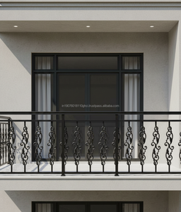 ราวบันไดระเบียงเหล็กหล่อแบบหนัก ดีไซน์ทันสมัยลายปารีส ยี่ห้อ Balaji Metals ผลิตด้วยวิธีการหล่อทราย ขัดเงาอย่างดี - Product Image 1