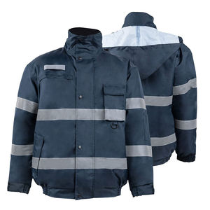 Customized Working Safety <b>Quilted</b> Hooded Jacket for Men with High Quality Zipper Canvas Fabric Quick Dry & Breathable Features - Product Image 5