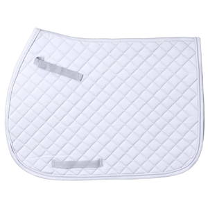 Style anglais écologique de haute qualité Poly coton Numnah tapis de selle respirant absorbant les chocs équipement d'équitation doublure en tissu - Product Image 1