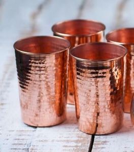 Verres à boire en cuivre, gobelets métalliques durables et réutilisables pour l'eau, les jus, les cocktails, écologiques, pour la cuisine, le bar, les boissons. - Product Image 6