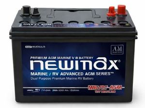 แบตเตอรี่ตะกั่วกรดแบบปิดผนึก AGM Deep Cycle รุ่น 3 NEWMAX MRV24 เกาหลี 12V 75Ah อายุการใช้งานยาวนาน รองรับการใช้งานกับระบบโซลาร์เซลล์ UPS โทรคมนาคม และ SLA - Product Image 2