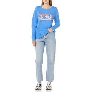 Sudaderas con Estampado Gráfico para Mujer, Cuello Redondo, Corte Holgado, Manga Larga, Felpa Suave, Mezcla de Algodón, Ropa Casual Urbana - Product Image 6