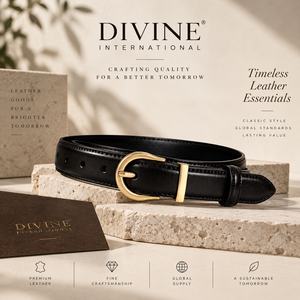 Professional Profile <b>Leather</b> <b>Belt</b> for Men Premium Office Wear <b>Belt</b> from Divine International - Product Image 5