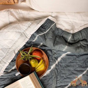 Jaipuri Hand Block Print Razai Quilt fait à la main indien fait à la main tie dye Jaipuri Razai adulte haute qualité shibori couette - Product Image 1
