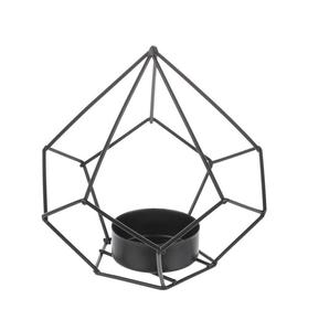 Portavelas Cuadrado de Metal Negro para Bodas y Eventos Festivos, Soporte de Hierro para Velas Hecho a Mano de Lujo para Decoración del Hogar y Mesa - Product Image 3