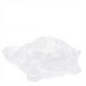 Belle figurine de tortue en cristal de quartz clair de bonne qualité, décoration en résine de forme libre, 2,7 pouces - Product Image 1