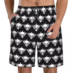 Pantalones cortos de sublimación de talla grande más populares de moda urbana para hombre, con logotipo y tallas personalizadas - Product Image 1